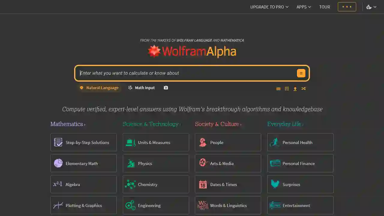 WolframAlpha